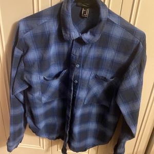 Forever 21 blue plaid flannel